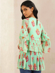 Mint Floral Print Kurti