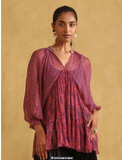 Purple Printed Kurti