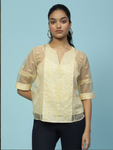 Yellow Shafaq Solid Top