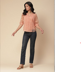 Peach Shafaq Solid Top