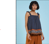 Navy Samara Top