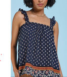 Navy Samara Top
