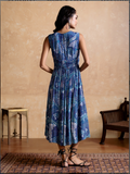 Blue Jhanvi Long Dress