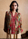 Red Floriant Print Kurti