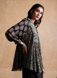 Black Saatchi Kurti