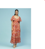 Orange Sherry Long Dress