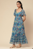 Blue Sherry Long Dress