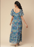 Blue Sherry Long Dress