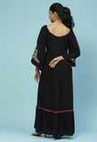 Black Barbara Long Dress