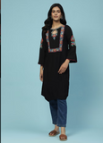 Black Barbara Kurta