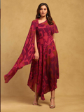 Pink Meraki Long Dress