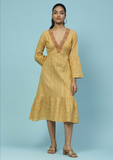 Yellow Shagufta Yarn Dyed Dress