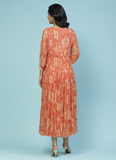 Orange Parker Long Dress