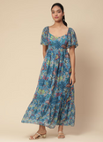 Blue Sherry Long Dress