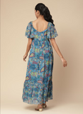 Blue Sherry Long Dress