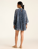 Navy Angelique Dot Short Dress
