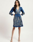 Blue Fallon Skater Dress