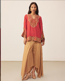 Rust Lisa Solid Kurti