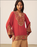 Rust Lisa Solid Kurti