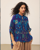 Royal & Turquoise Calico K Kurti