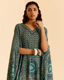 Teal Jigisa Kurti
