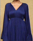 Blue Zubaida Midi Dress