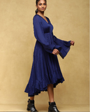 Blue Zubaida Midi Dress