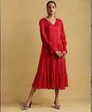 Pink Solids Midi Dress