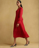 Pink Solids Midi Dress