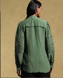 Green Ethereal Crepe Kurti