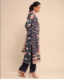 Navy Ella Chanderi Suit Set
