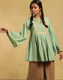 Green Vyas Cotton Kurti