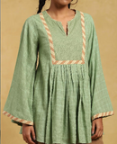 Green Vyas Cotton Kurti