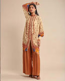 Beige Iranya Crepe Kurta
