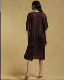 Coffee Ethereal Satin Dress