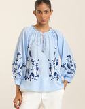 Powder Blue Penny Short Top