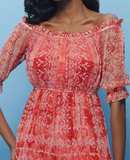 Coral Santiago Long Dress