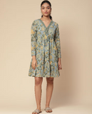 Blue Abhavya Short Dress