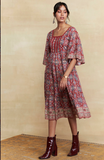 Red Dhani Midi Dress