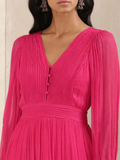 Fuchsia Solid Suit Set