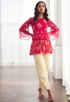 Pink Floral Print Kurti